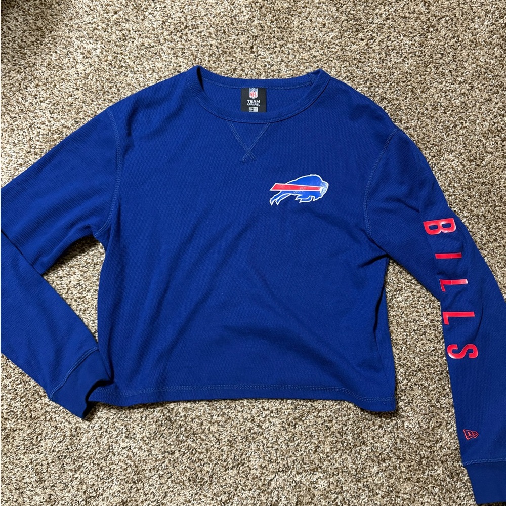 Buffalo Bills Long Sleeve Crop Top